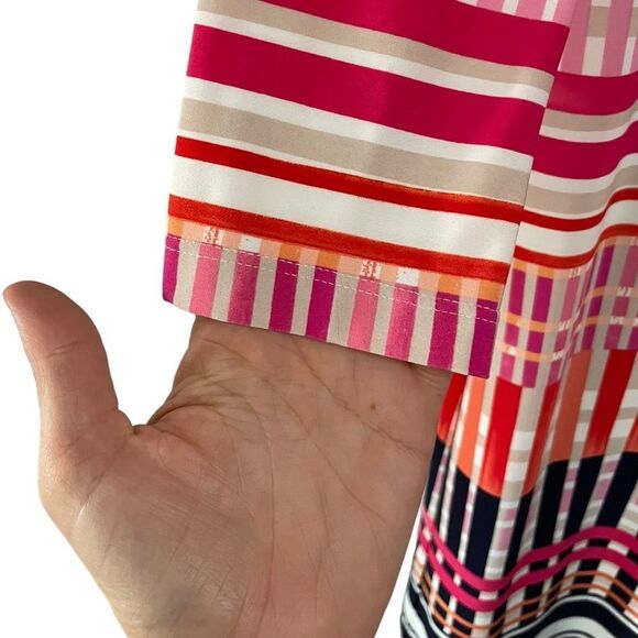 EIiza J Multicolor Geometric Print Shift Dress - Picture 7 of 12